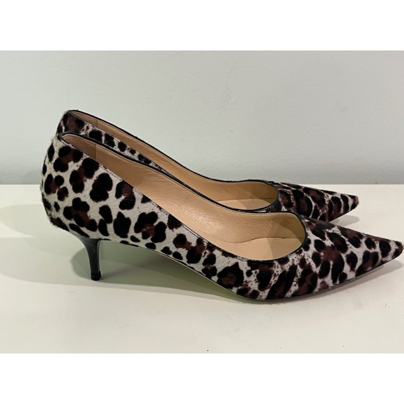 Jimmy Choo Leopard Print Pony/Calf Hair Heels - Size 39.5 US 9.5 - Picture 1 of 10